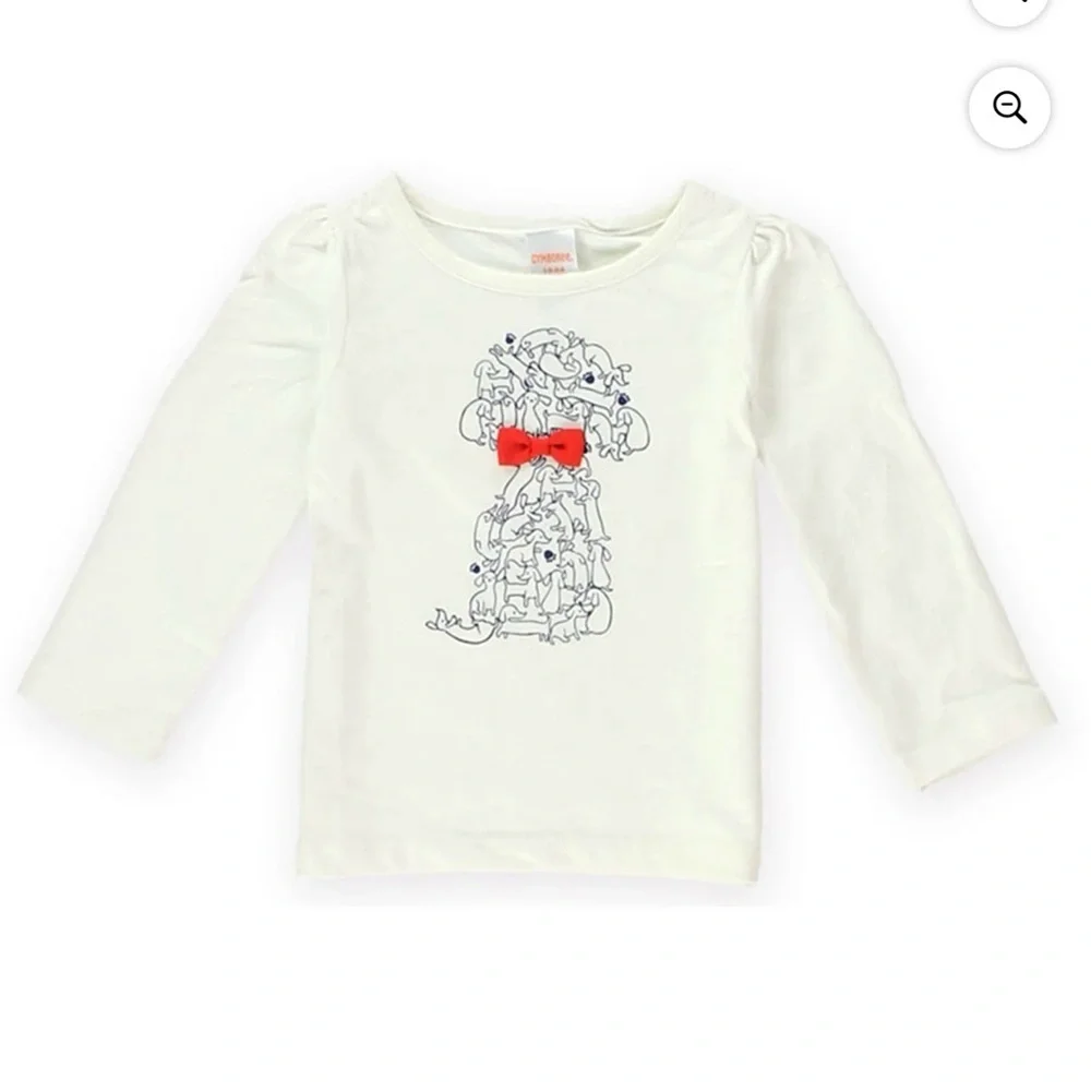 Gymboree - Girls Puppies Bow Graphic Shirt - BNWT!